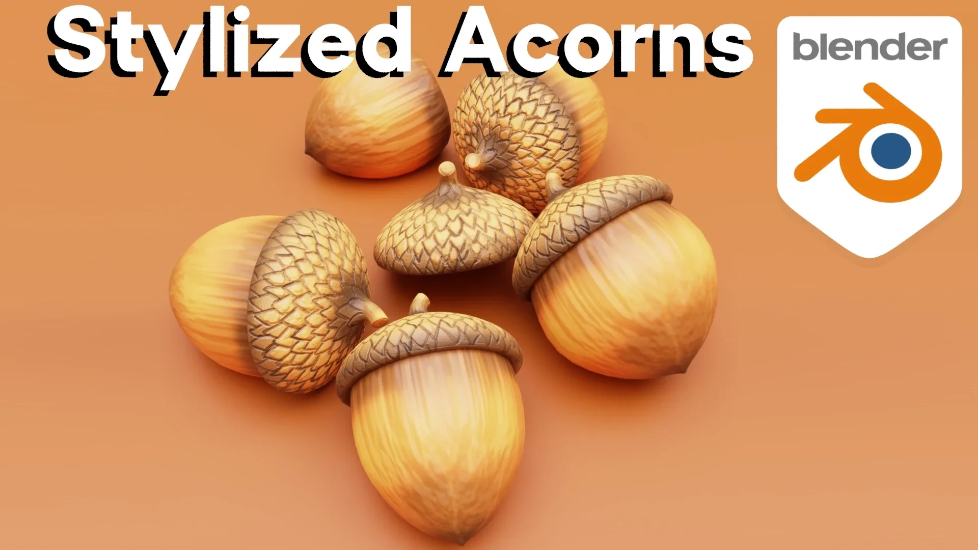 Stylized Acorns (Blender Tutorial)