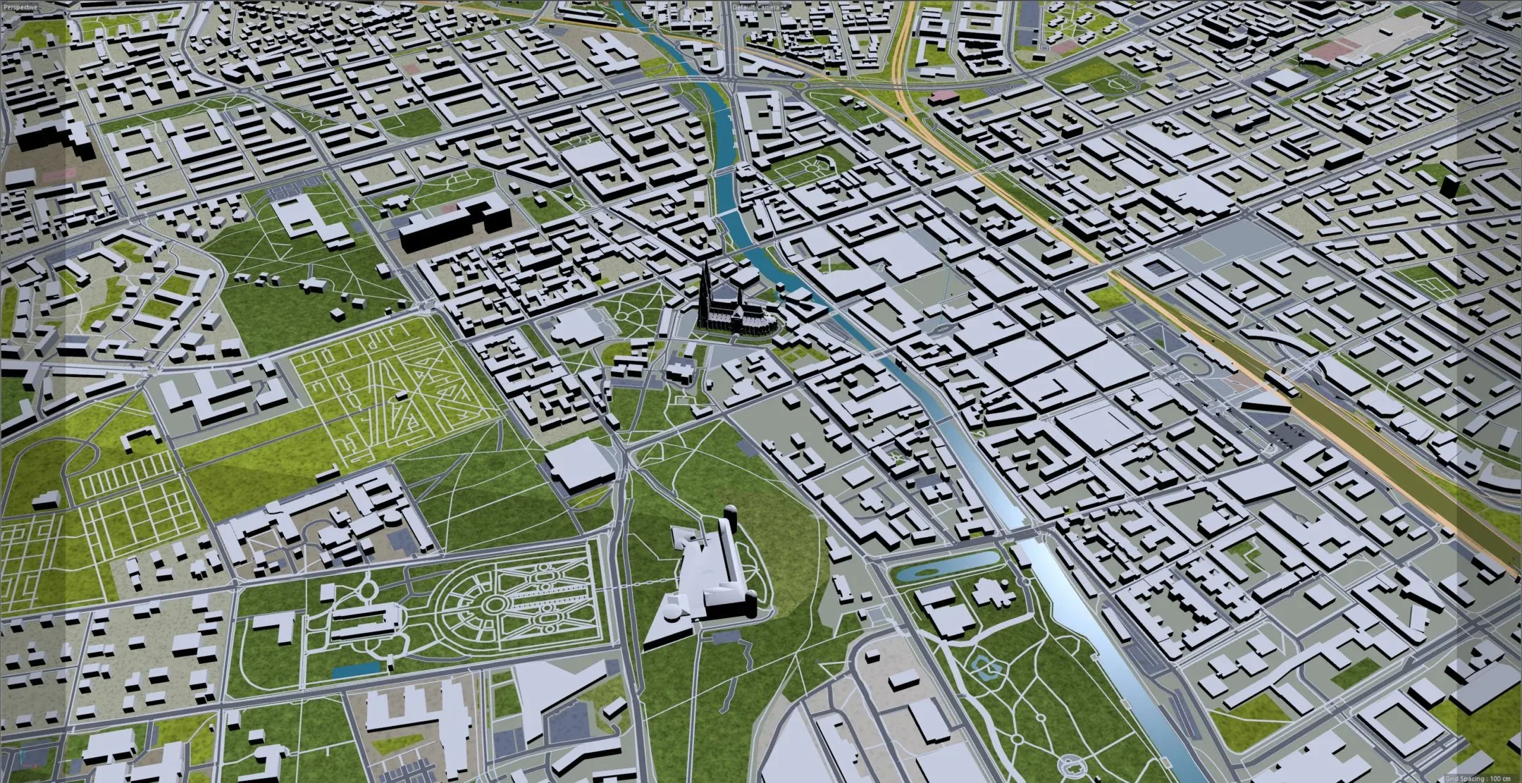 Uppsala City Sweden 3D Model 40km