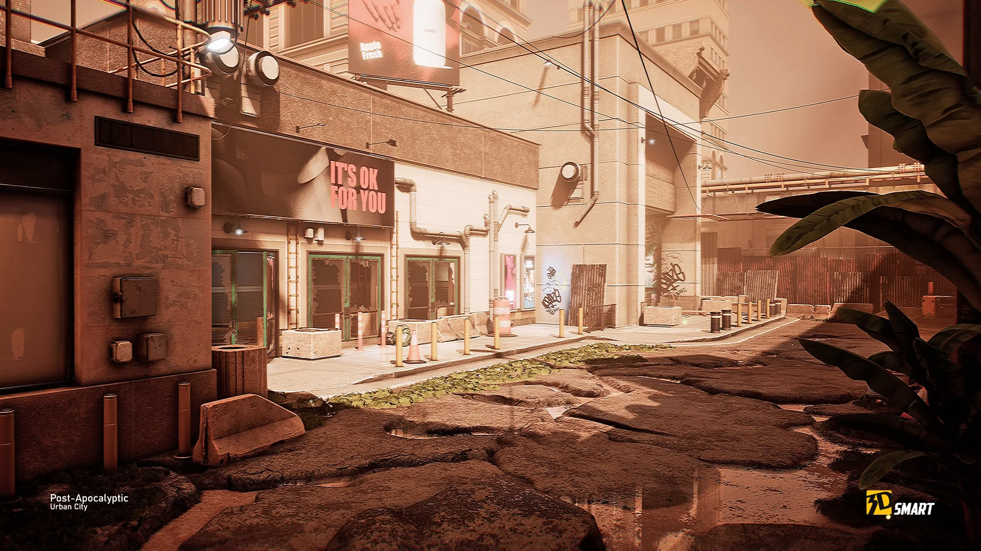 Post-Apocalyptic Urban City (Ue4)