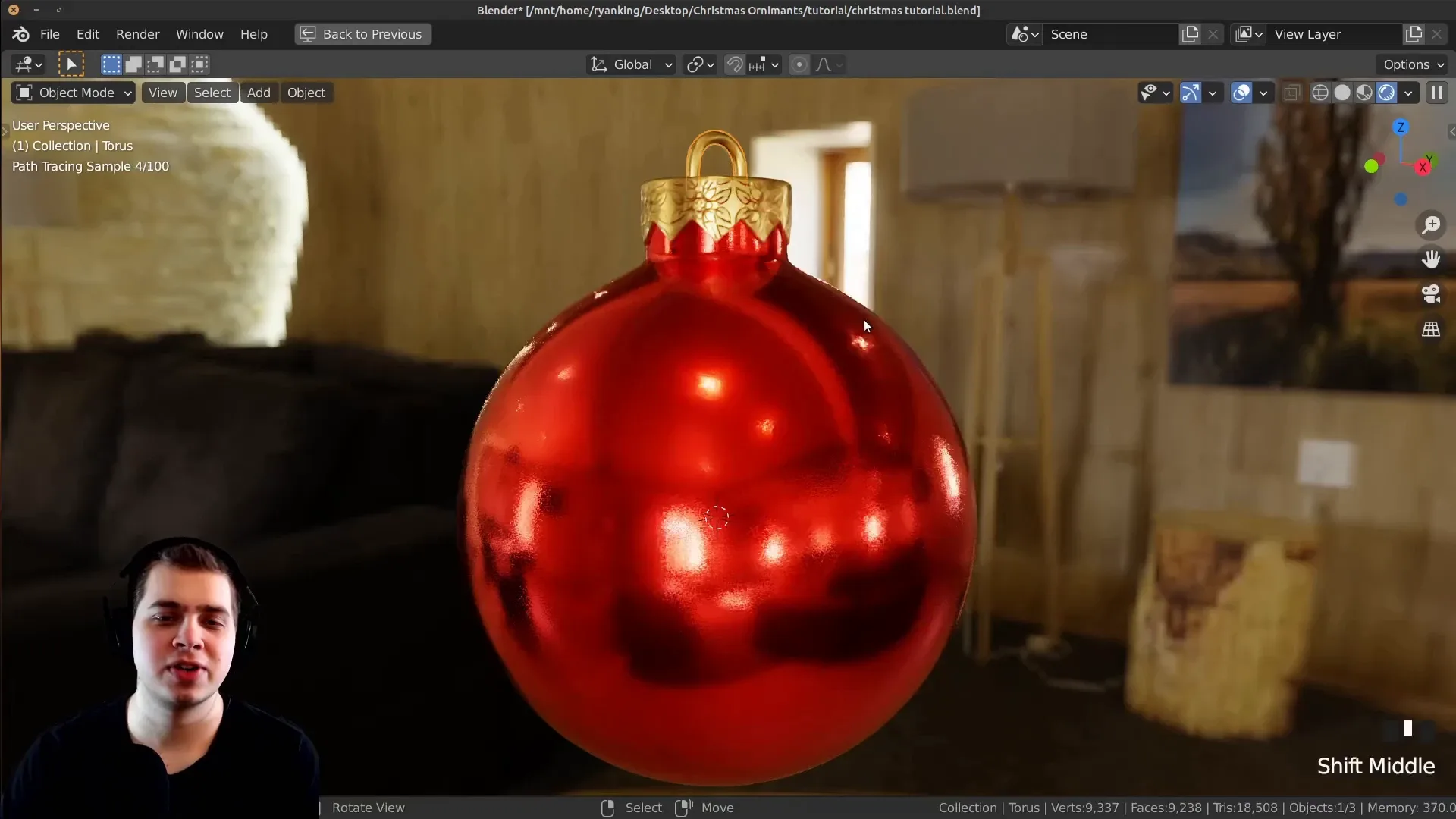 Christmas Ornaments (Blender Tutorial)