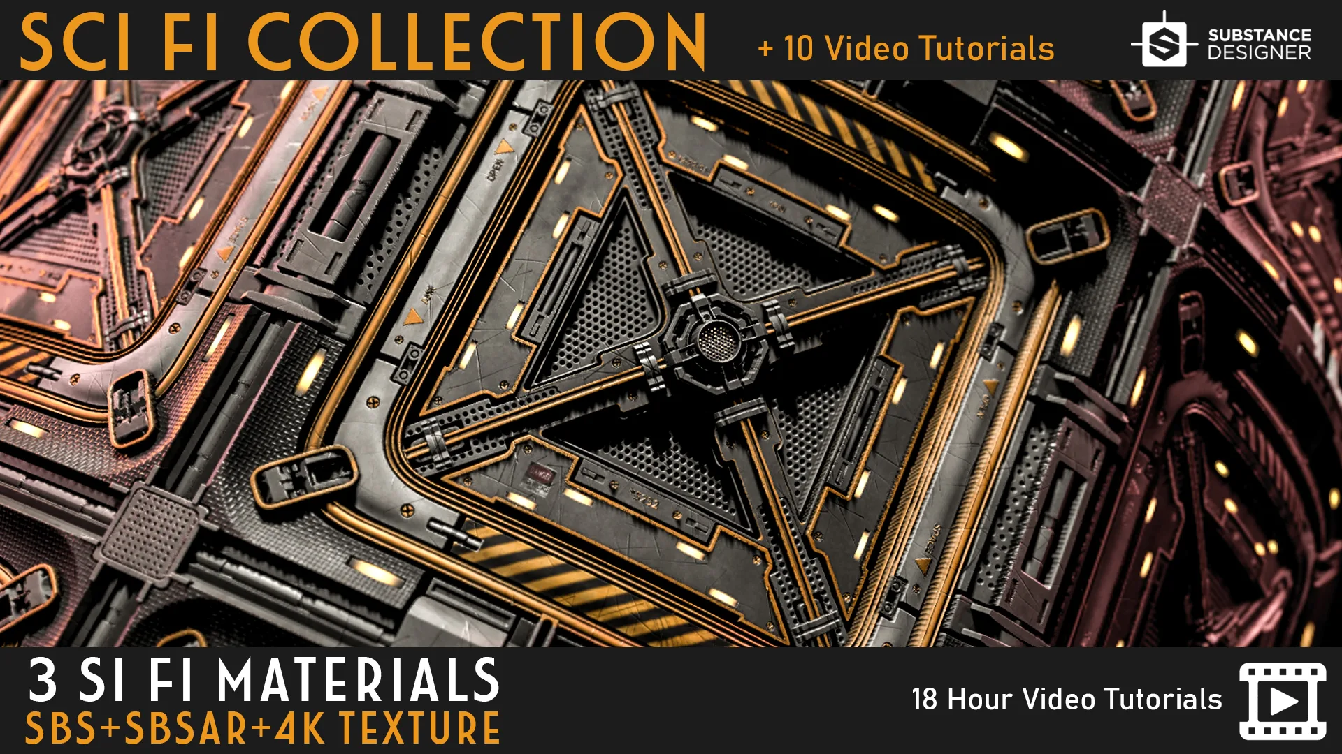 3 SCI FI Materials + Tutorial