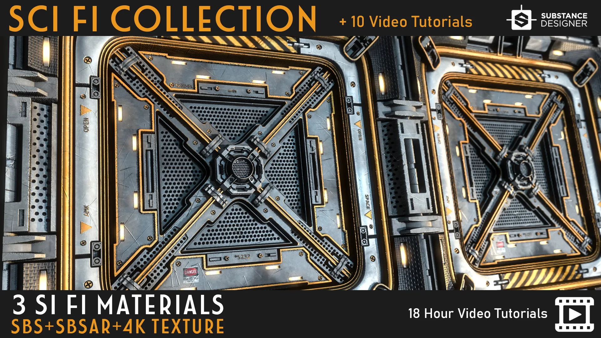 3 SCI FI Materials + Tutorial