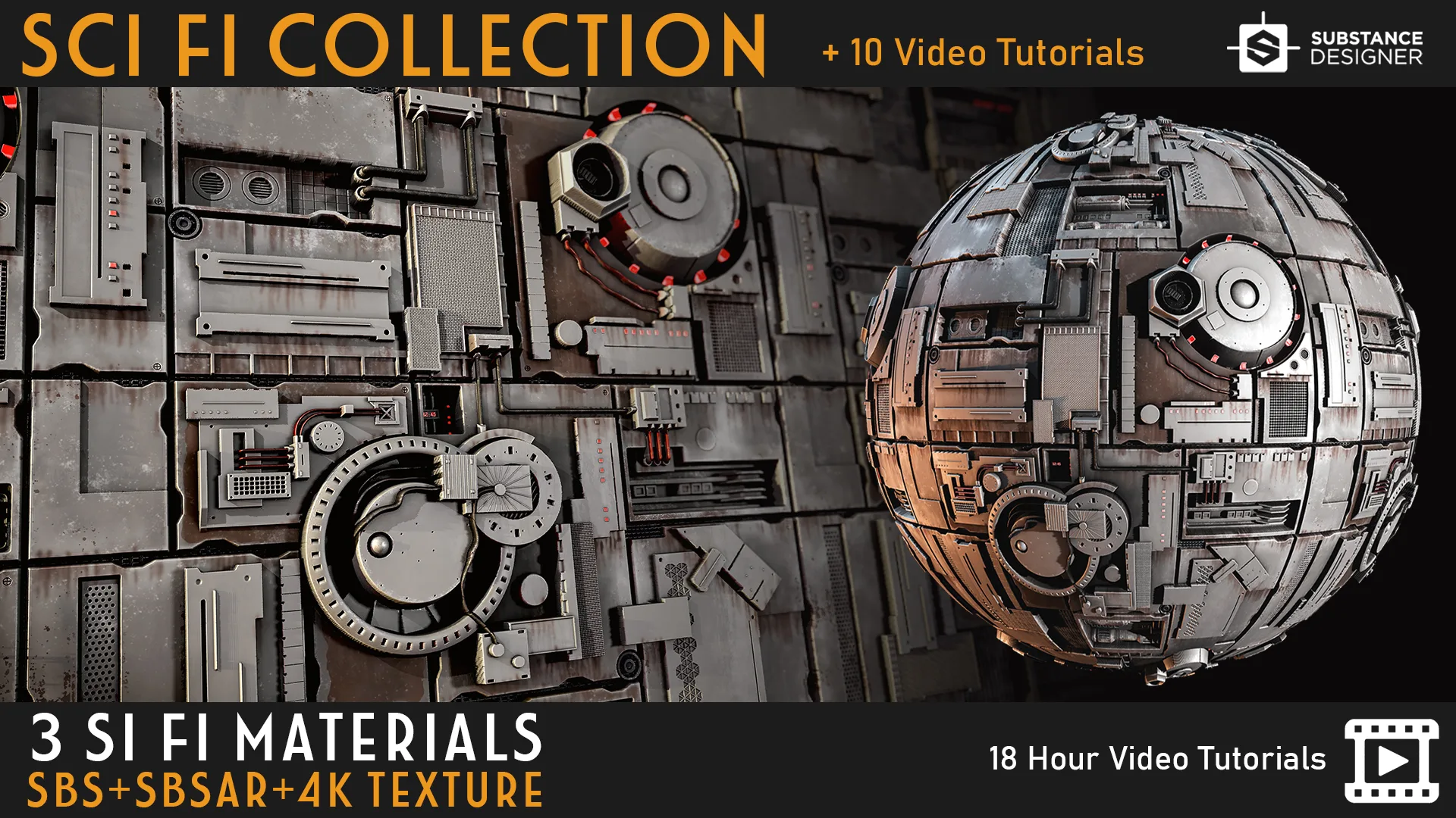 3 SCI FI Materials + Tutorial