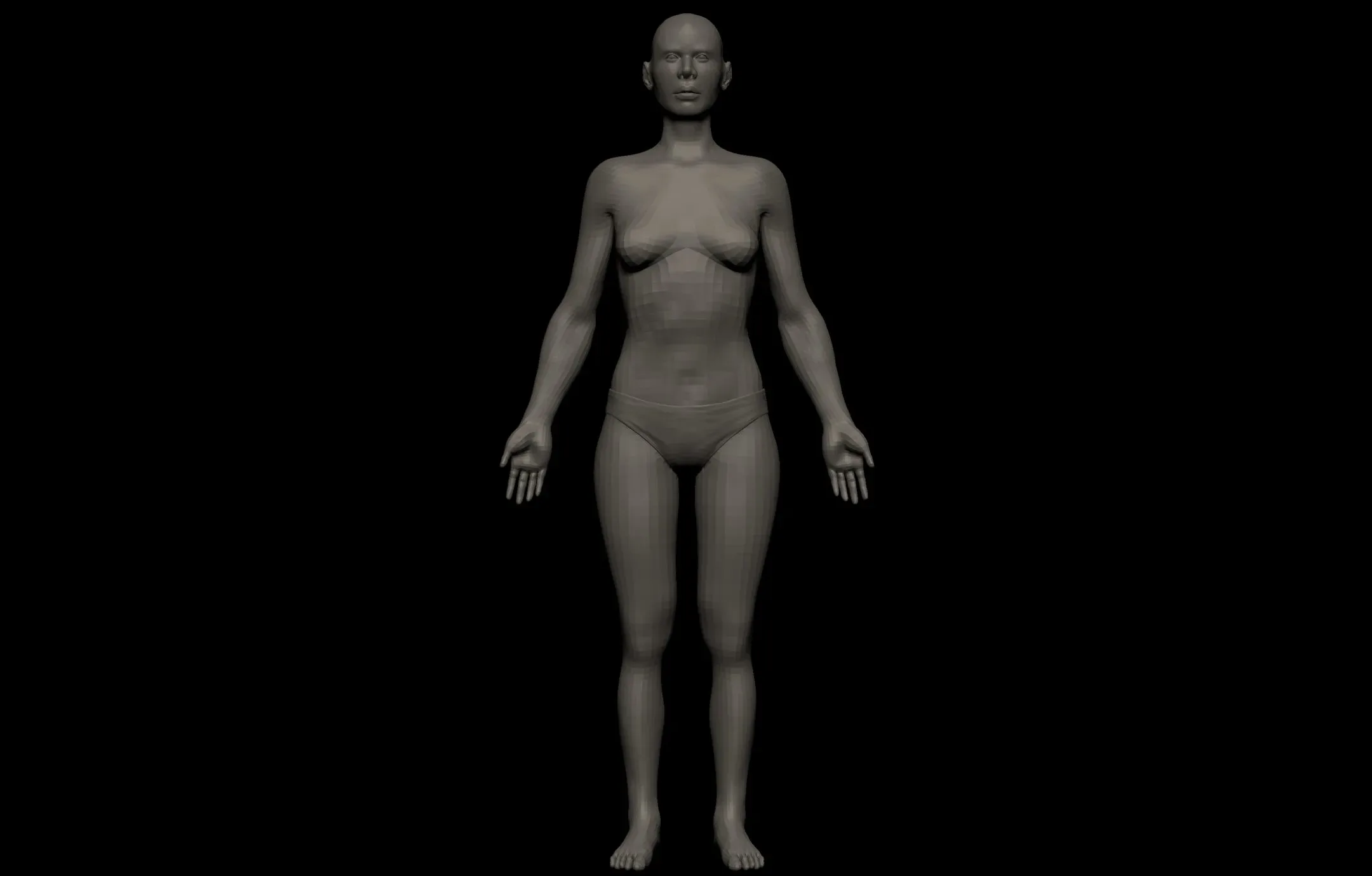 Realistic Female Basemesh Collection