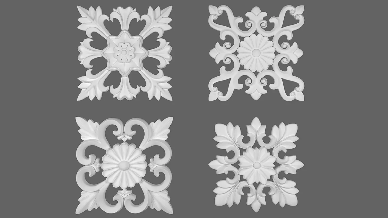 Decorative Wall Rosettes 01