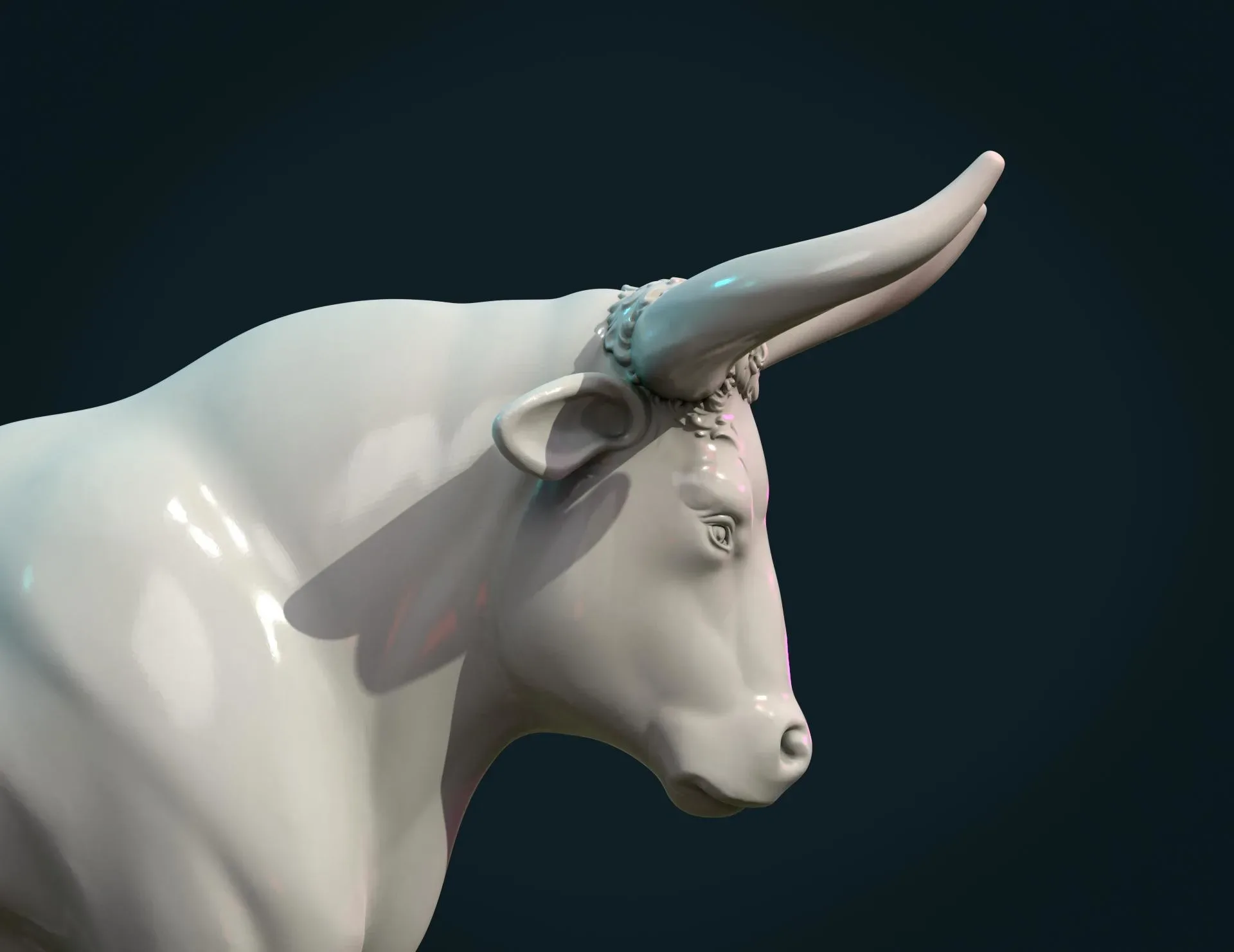 Bull Sculpture - 3D Print Ready