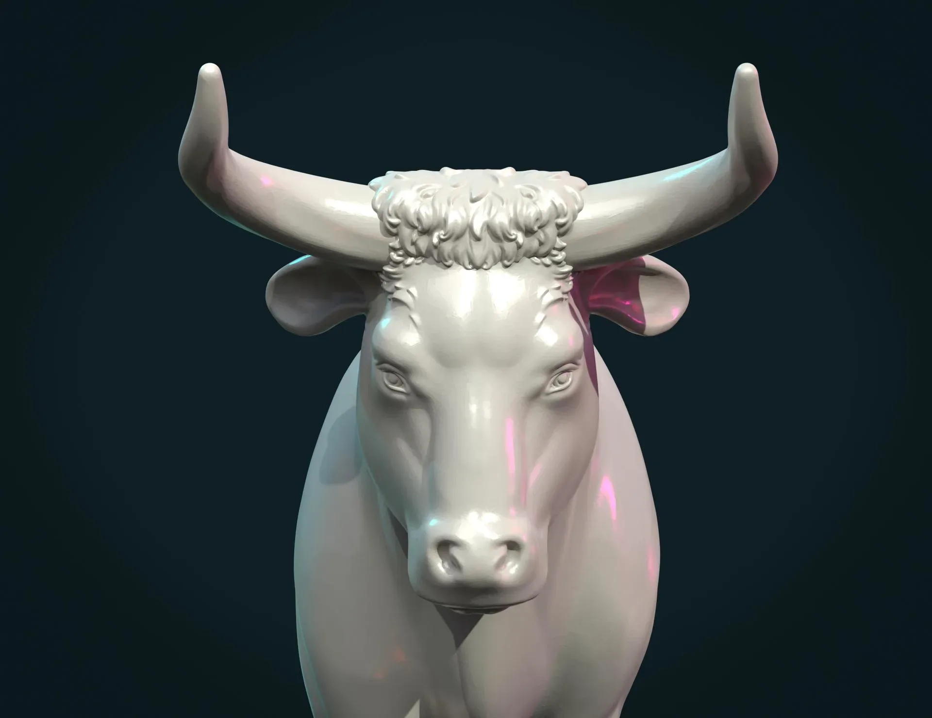 Bull Sculpture - 3D Print Ready