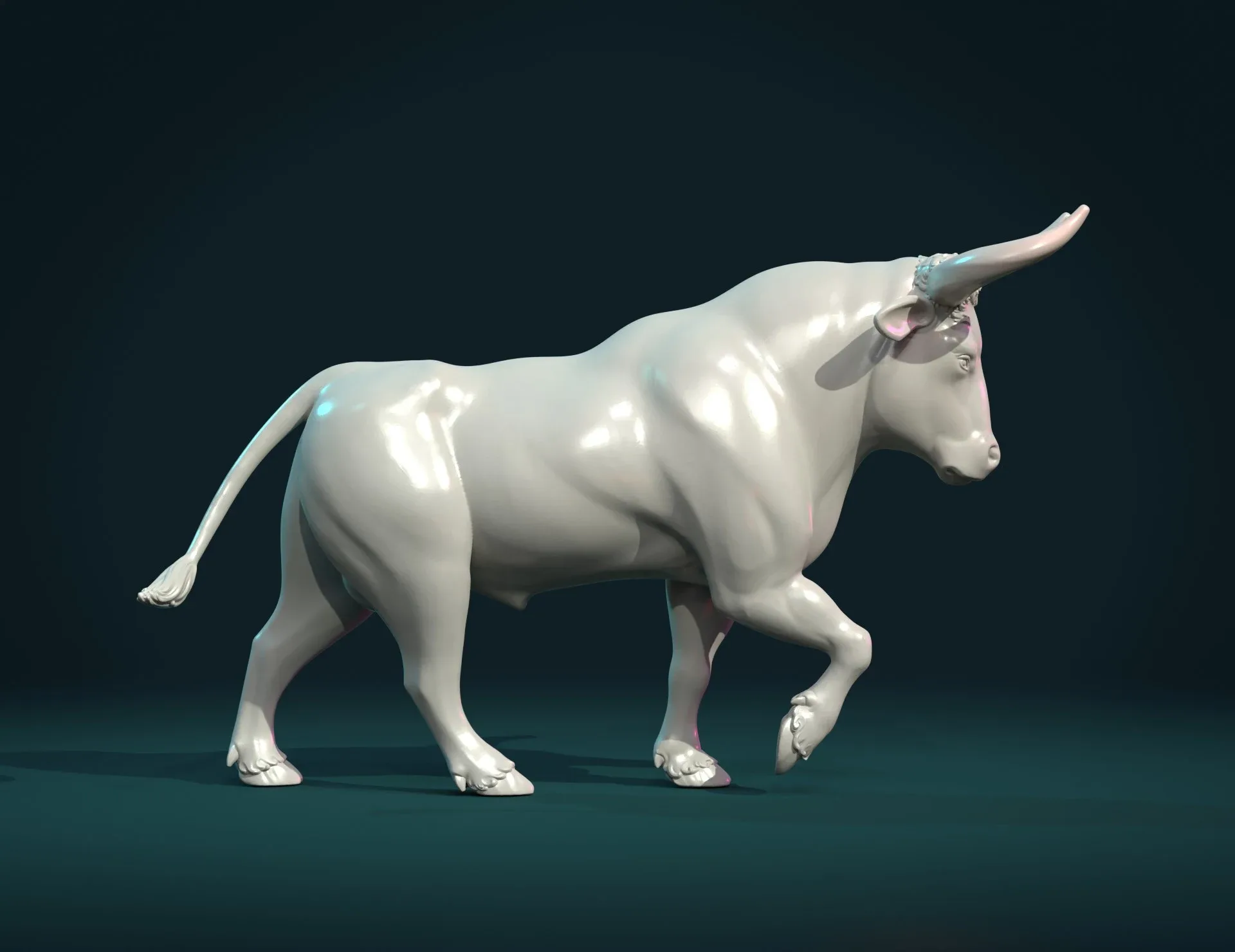 Bull Sculpture - 3D Print Ready