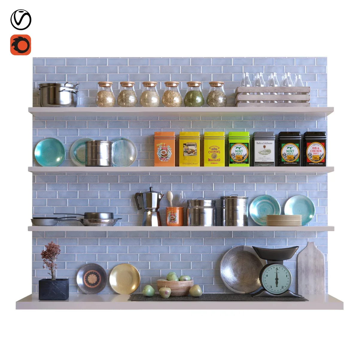 Kitchen Decor Set 004