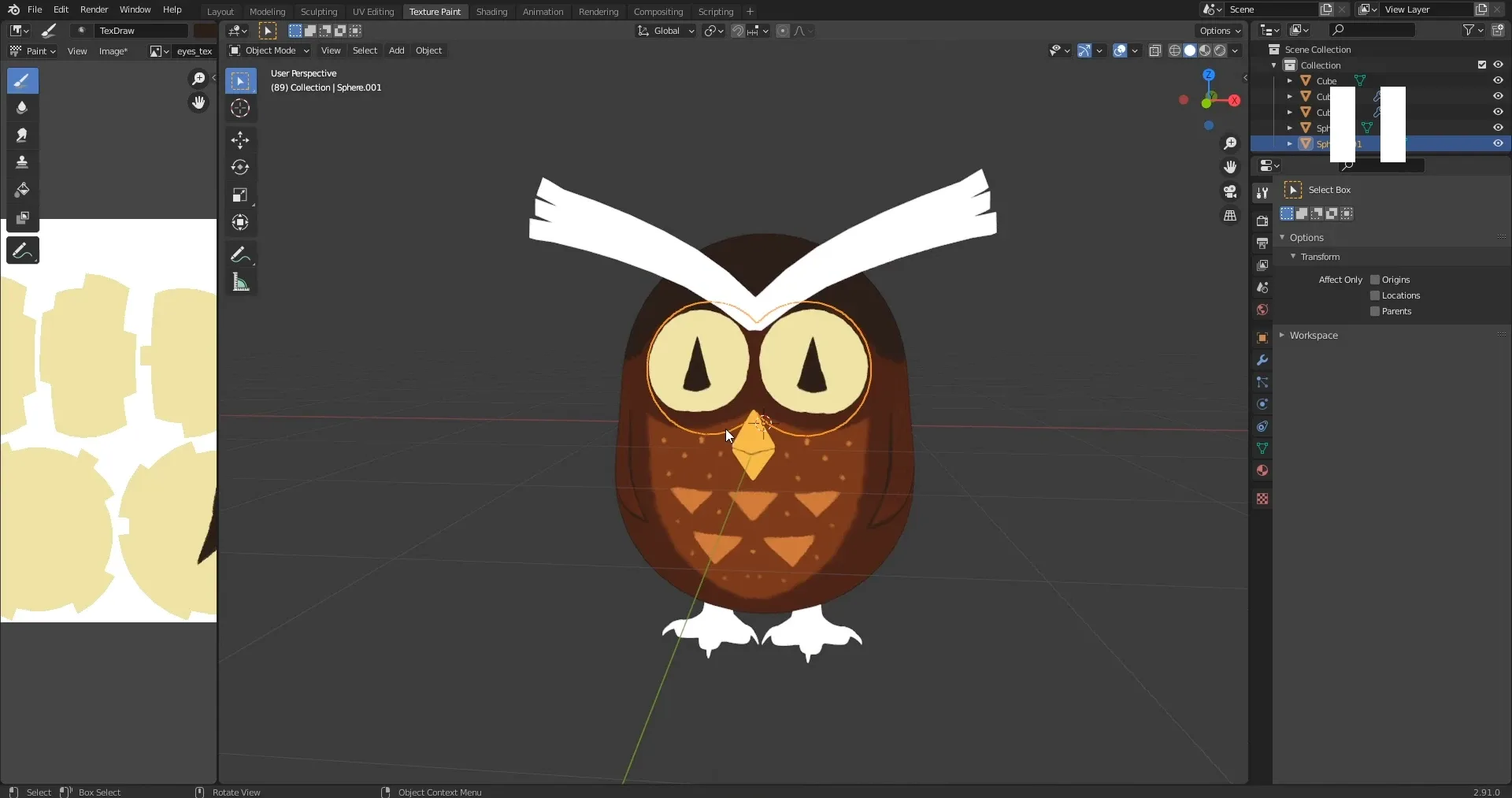 Blender 3D - Create a Cartoon Owl