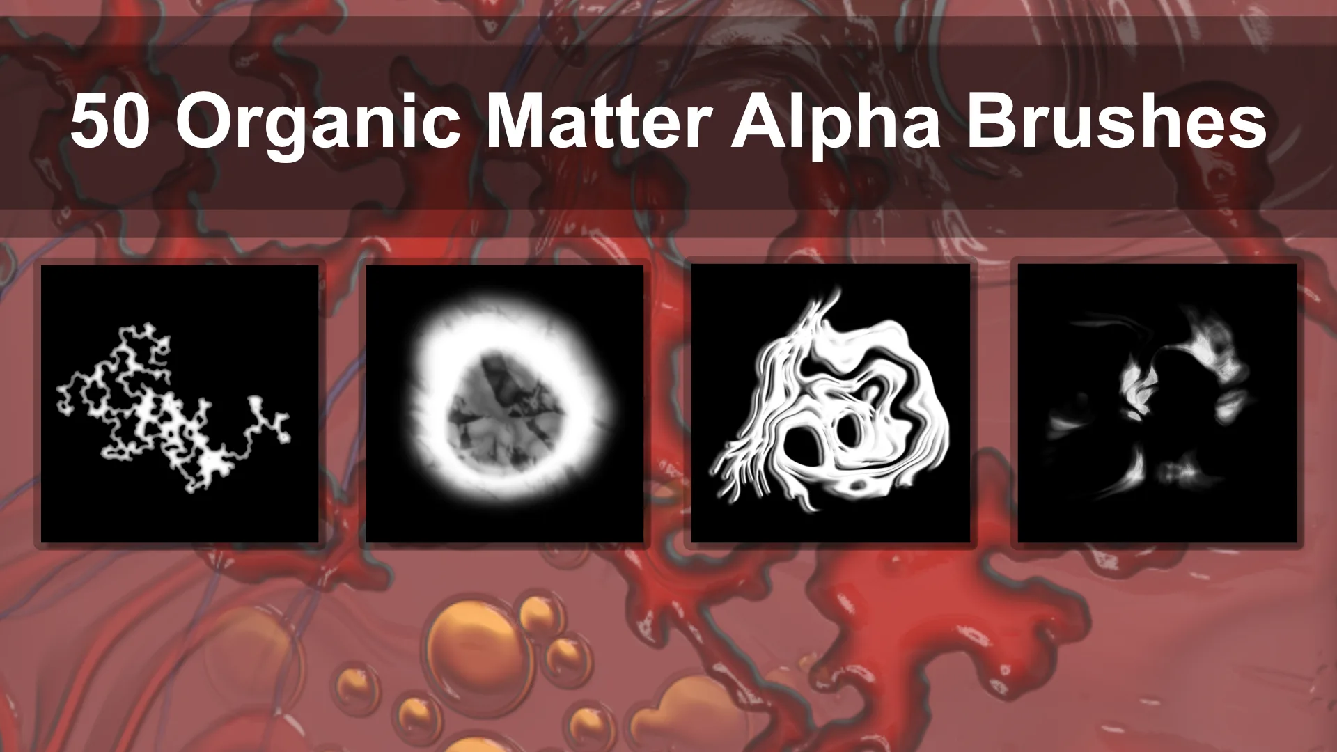 50 Alpha Brushes - Organic Matter