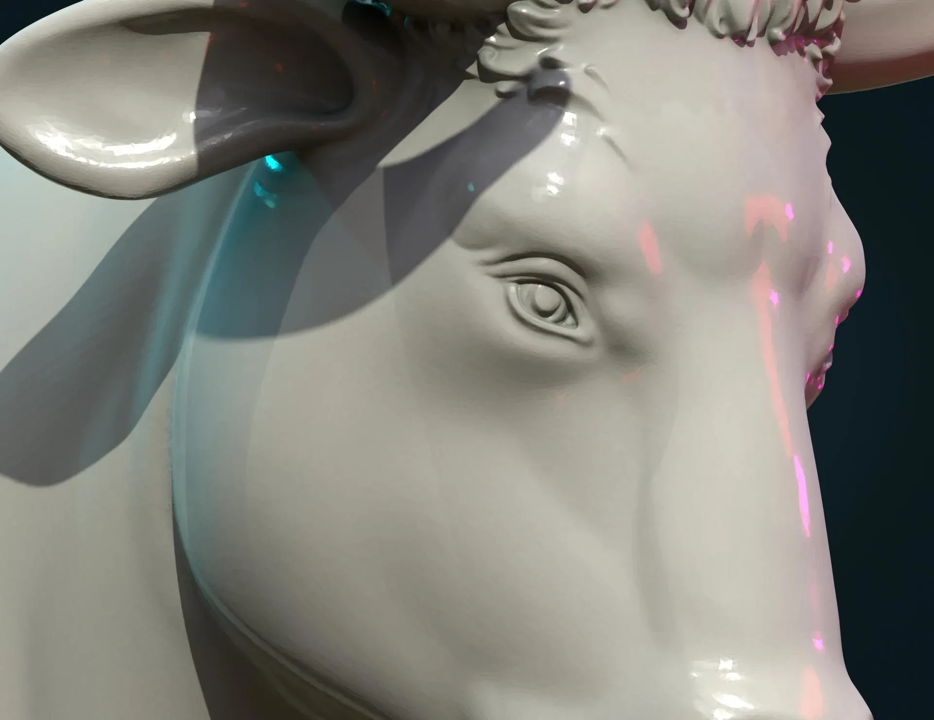 Bull Head - 3D Print Ready