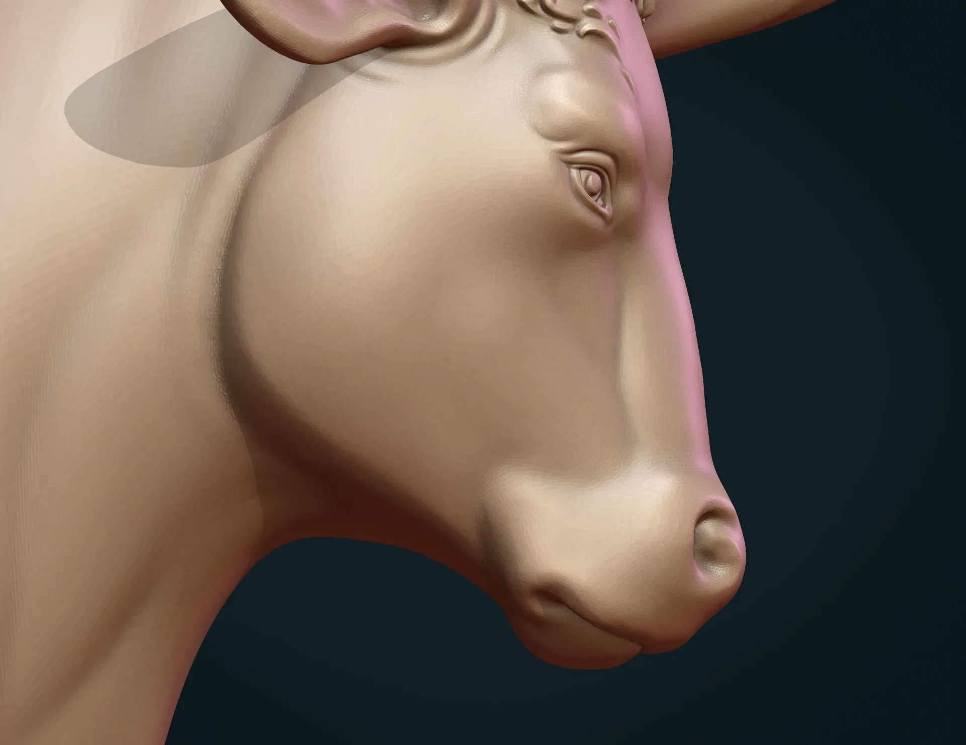 Bull Head - 3D Print Ready