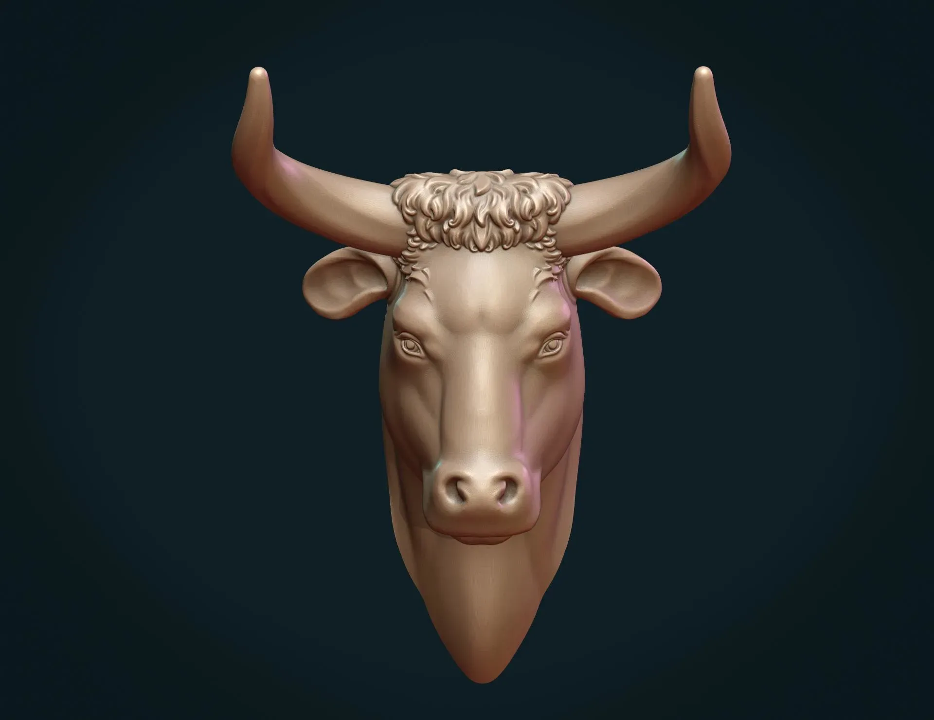 Bull Head - 3D Print Ready