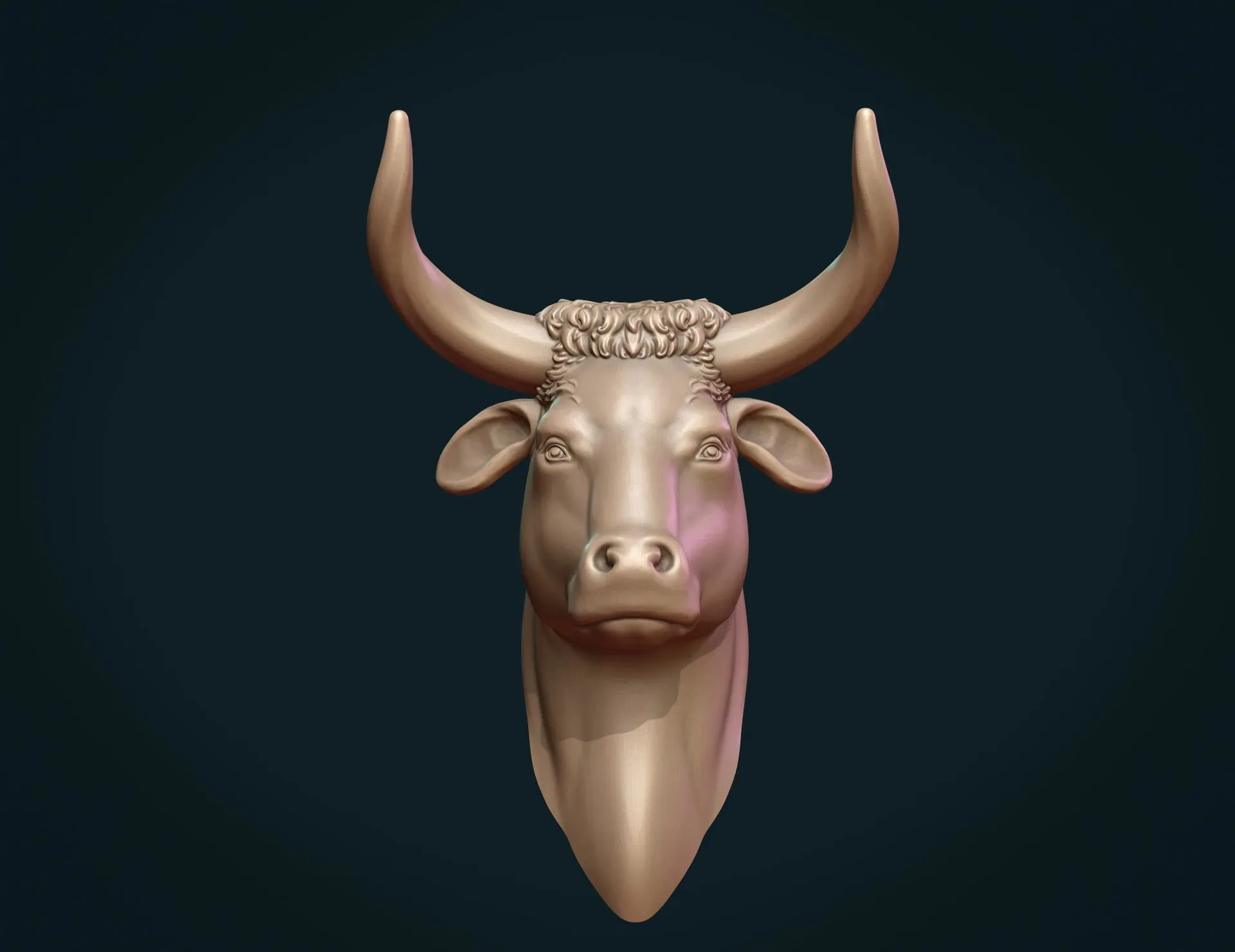 Bull Head - 3D Print Ready