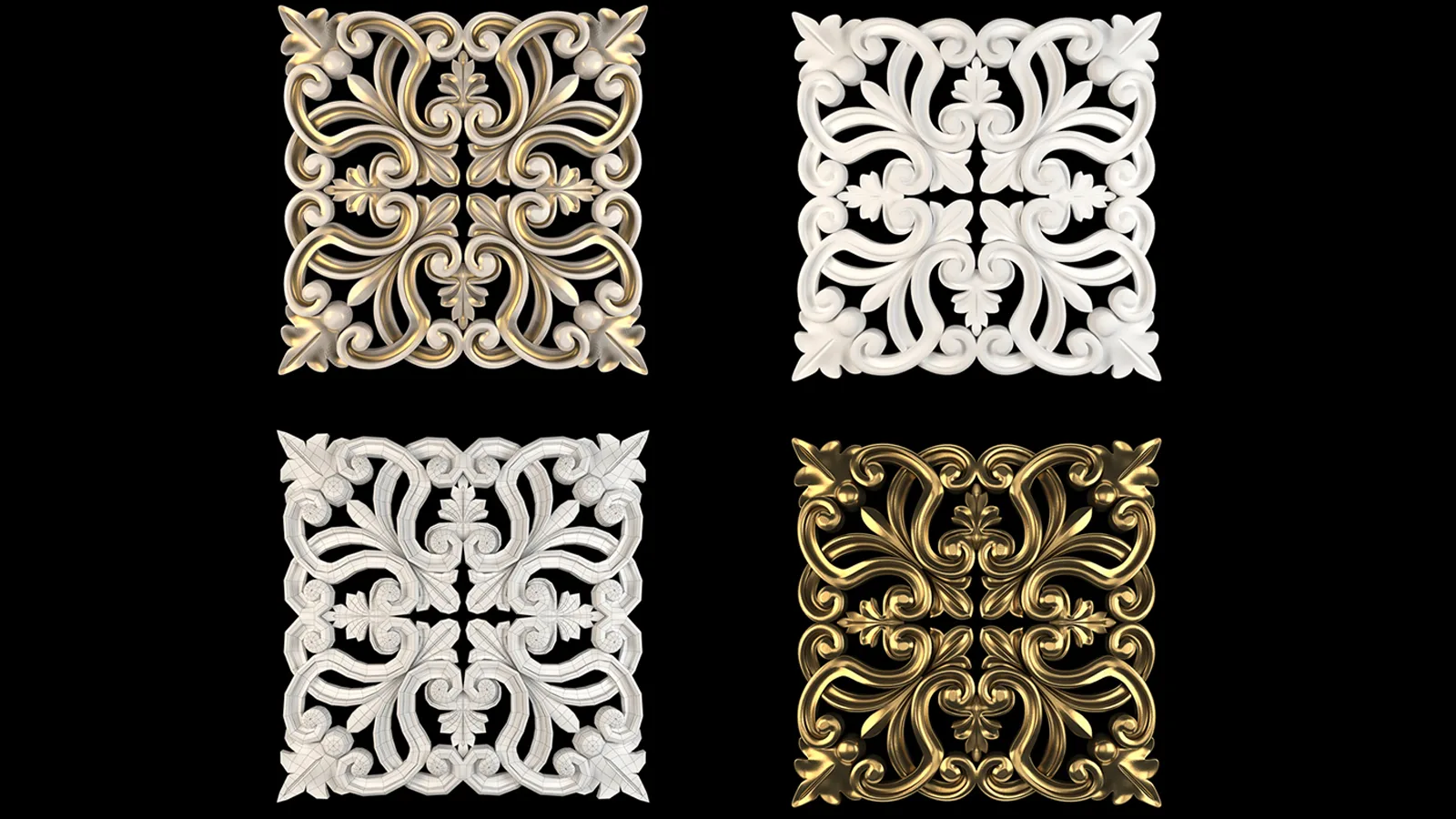 Decorative Wall Rosettes 03