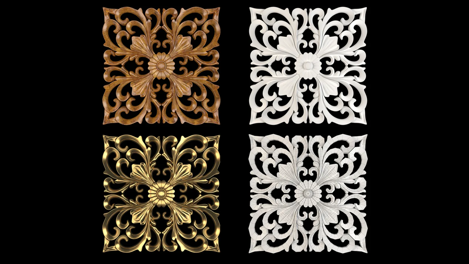 Decorative Wall Rosettes 04