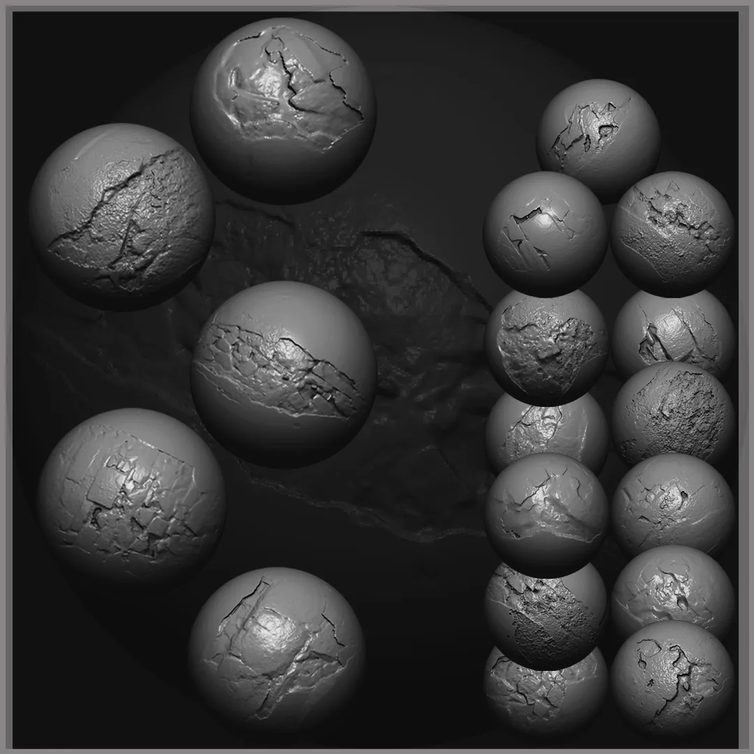 Stone Cracks Brushes 4 Volume