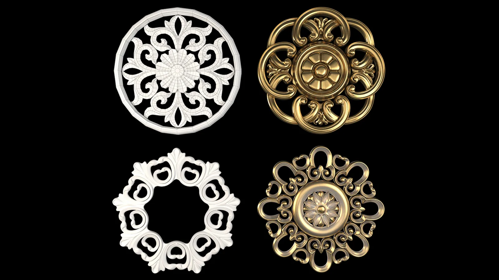 Decorative Wall Rosettes 08