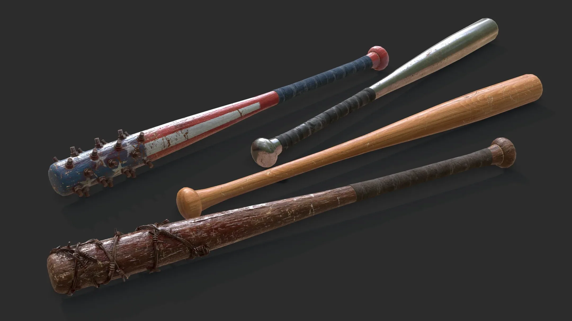 Baseball Bats Assets 01