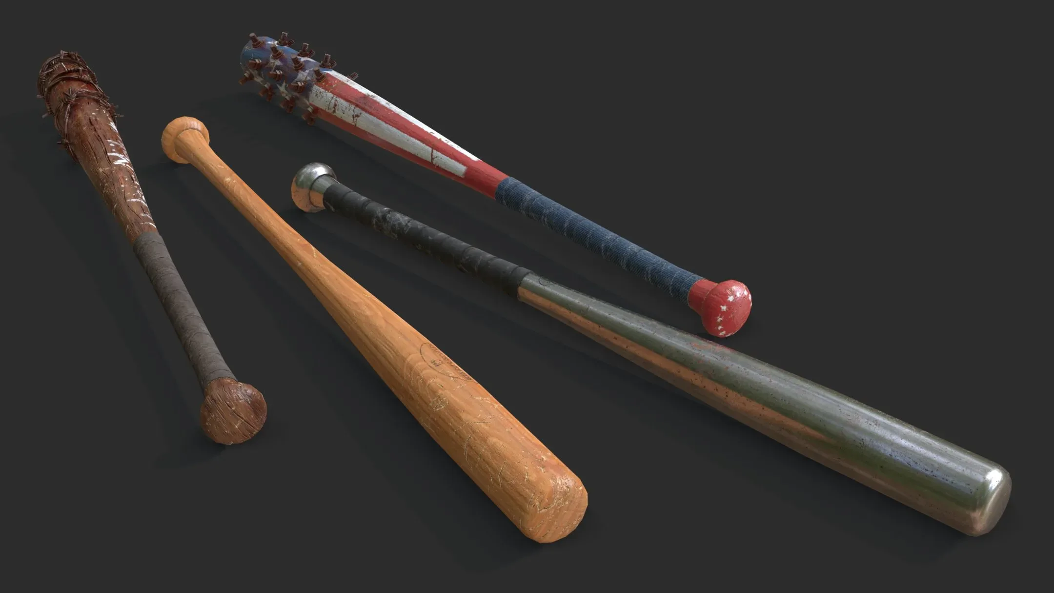 Baseball Bats Assets 01