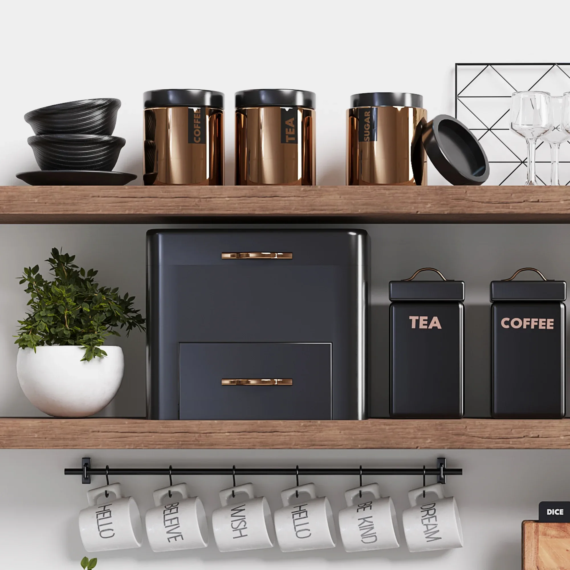 3D Asset Next Kitchen Accessories Shelf