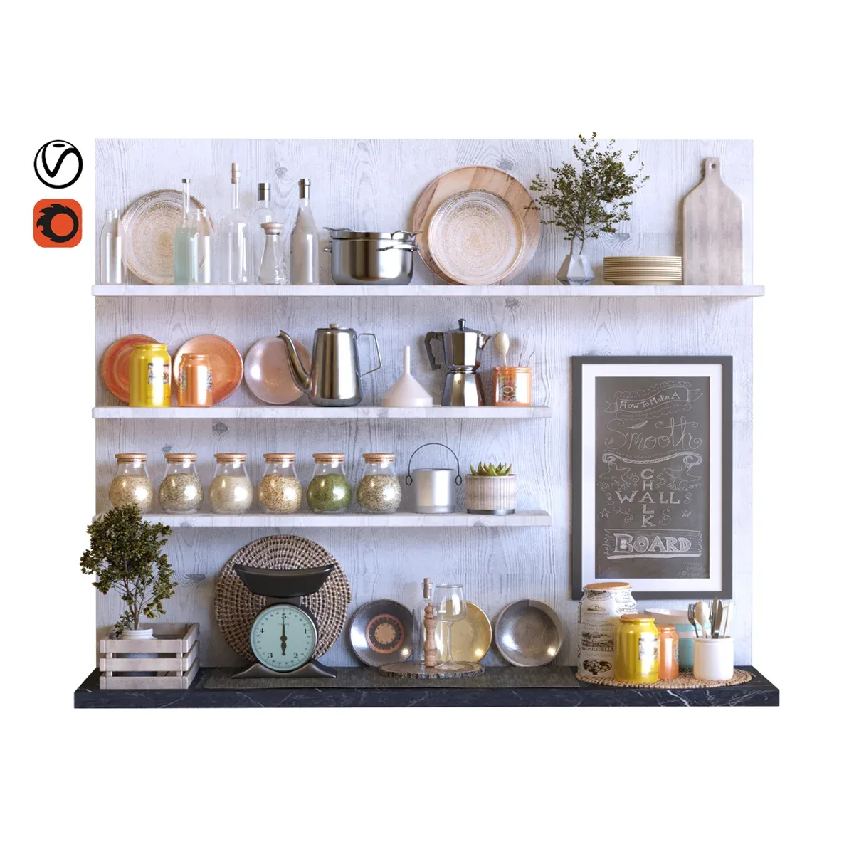 Kitchen Decor Set 003