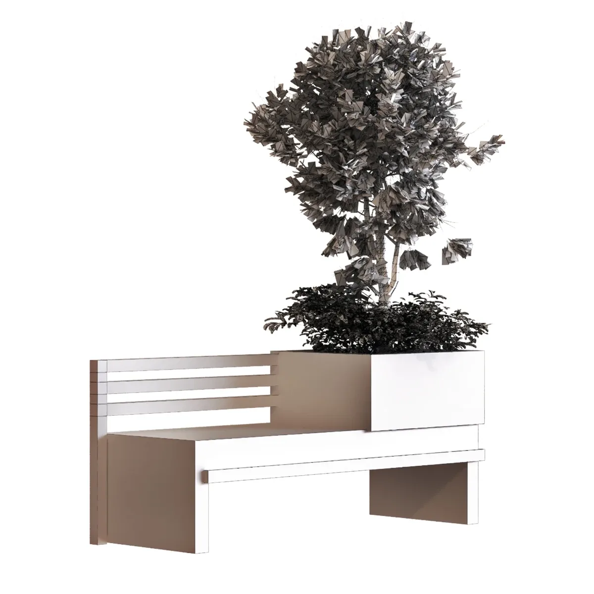 Tree in Box Set030 Bench (PBR MTL)