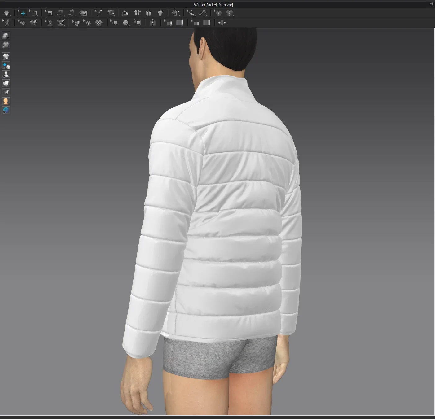 Winter Jacket Men - Marvelous Designer & Clo3d