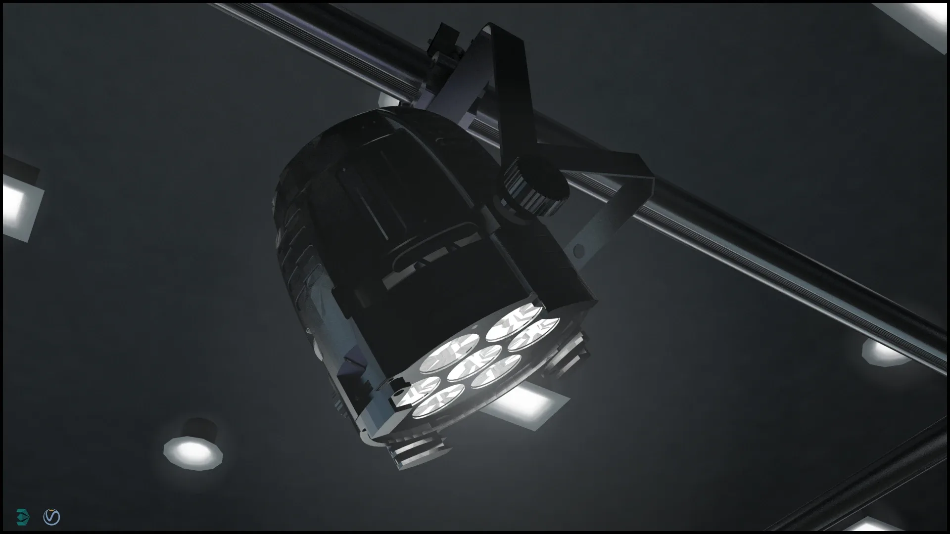 Virtual TV Studio News Set 3