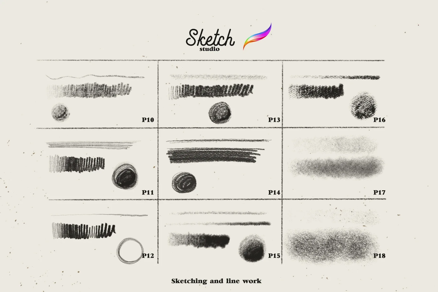 Sketch Studio Brushes for Procreate