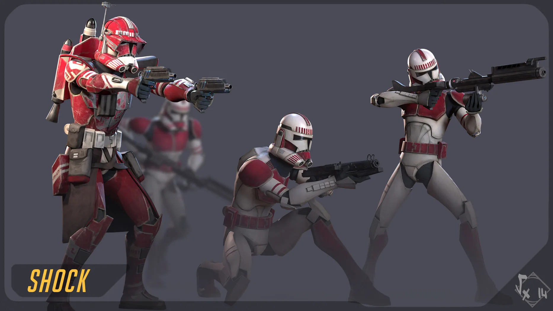 Clone Trooper Phase II – Full Rig + 8 Skins