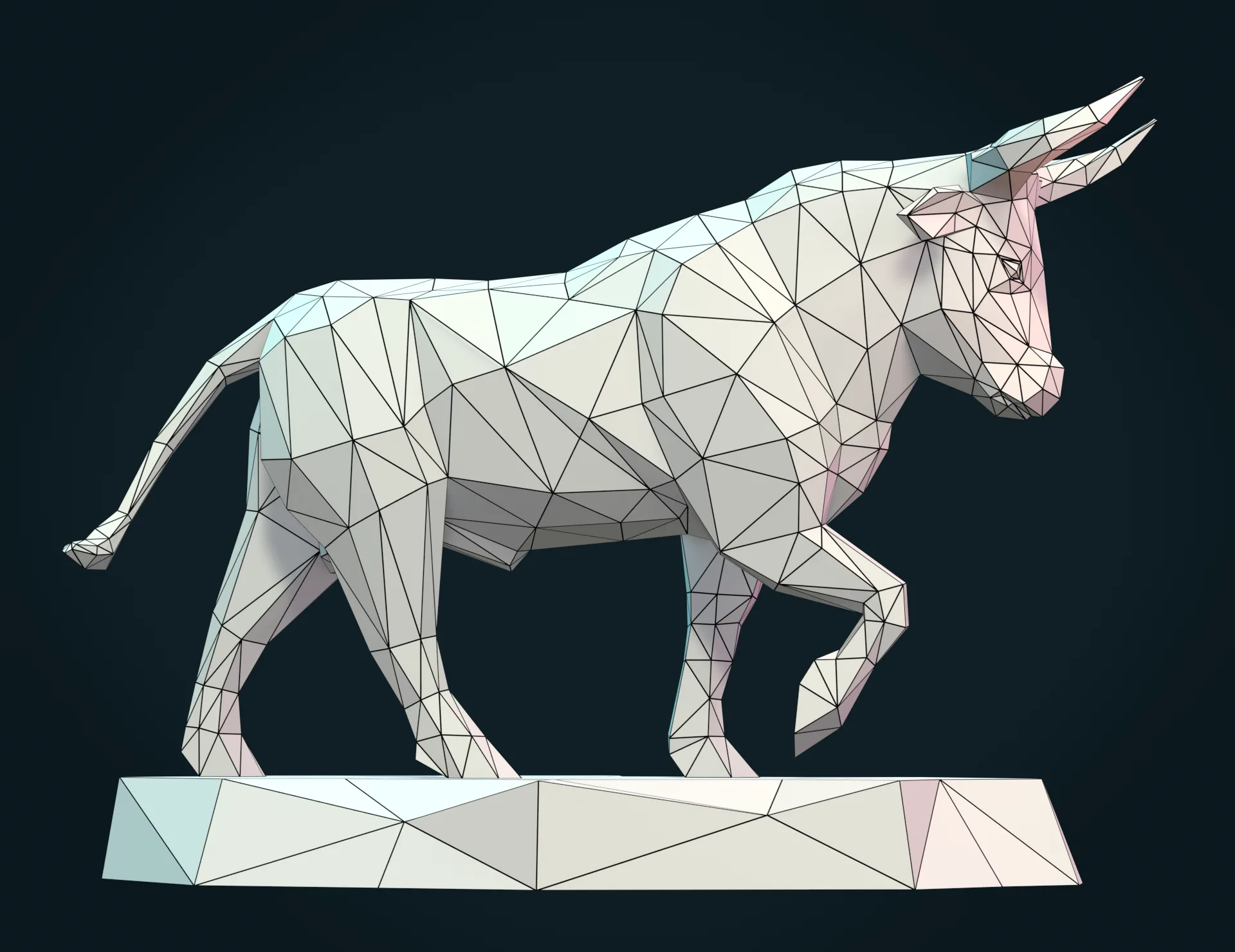 Bull Sculpture - 3D Print Ready