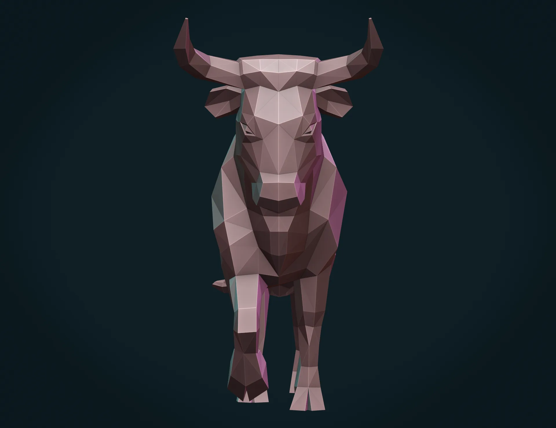 Bull Sculpture - 3D Print Ready