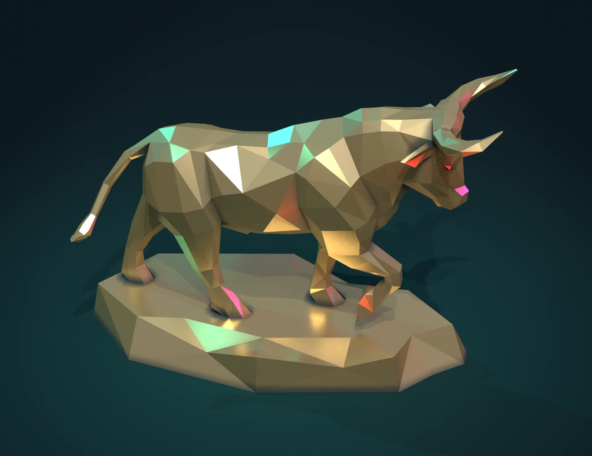 Bull Sculpture - 3D Print Ready