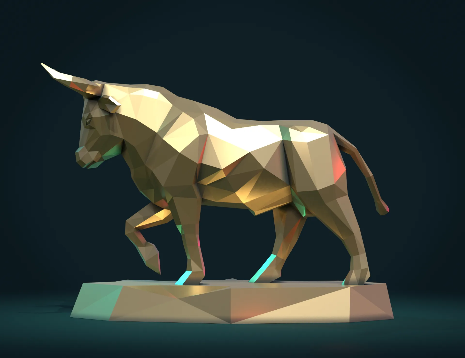 Bull Sculpture - 3D Print Ready