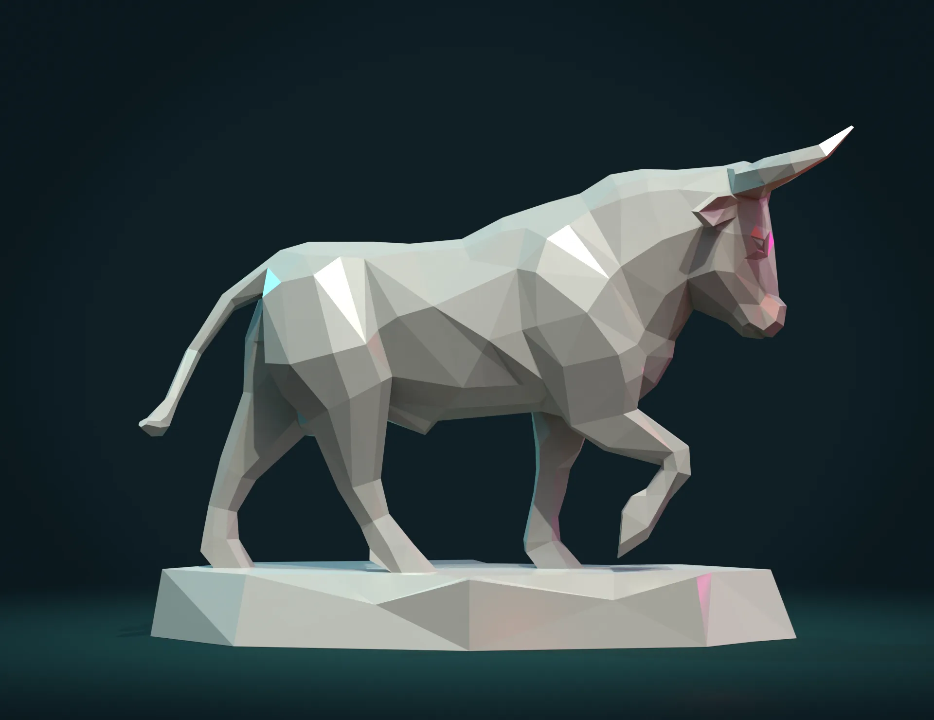 Bull Sculpture - 3D Print Ready