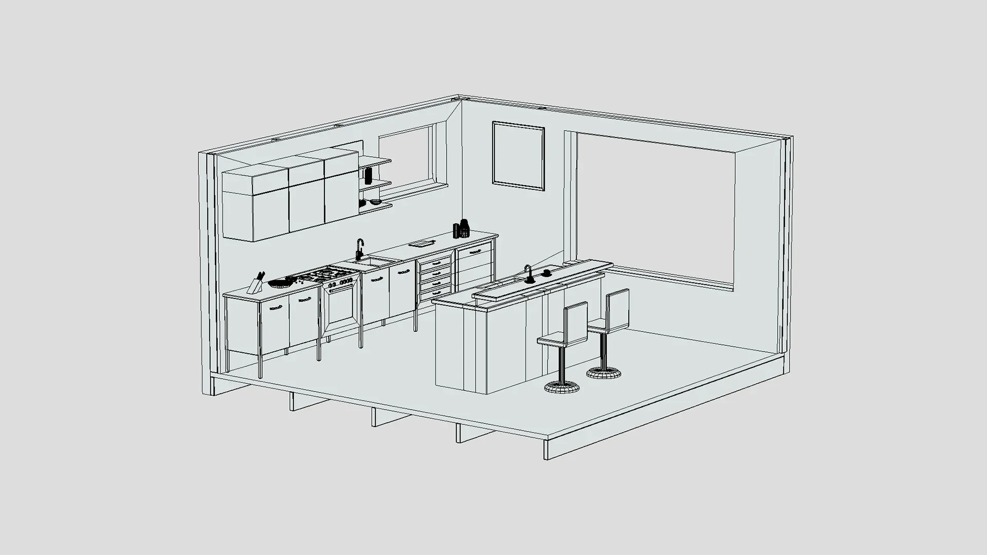 Isometric Kitchen 01