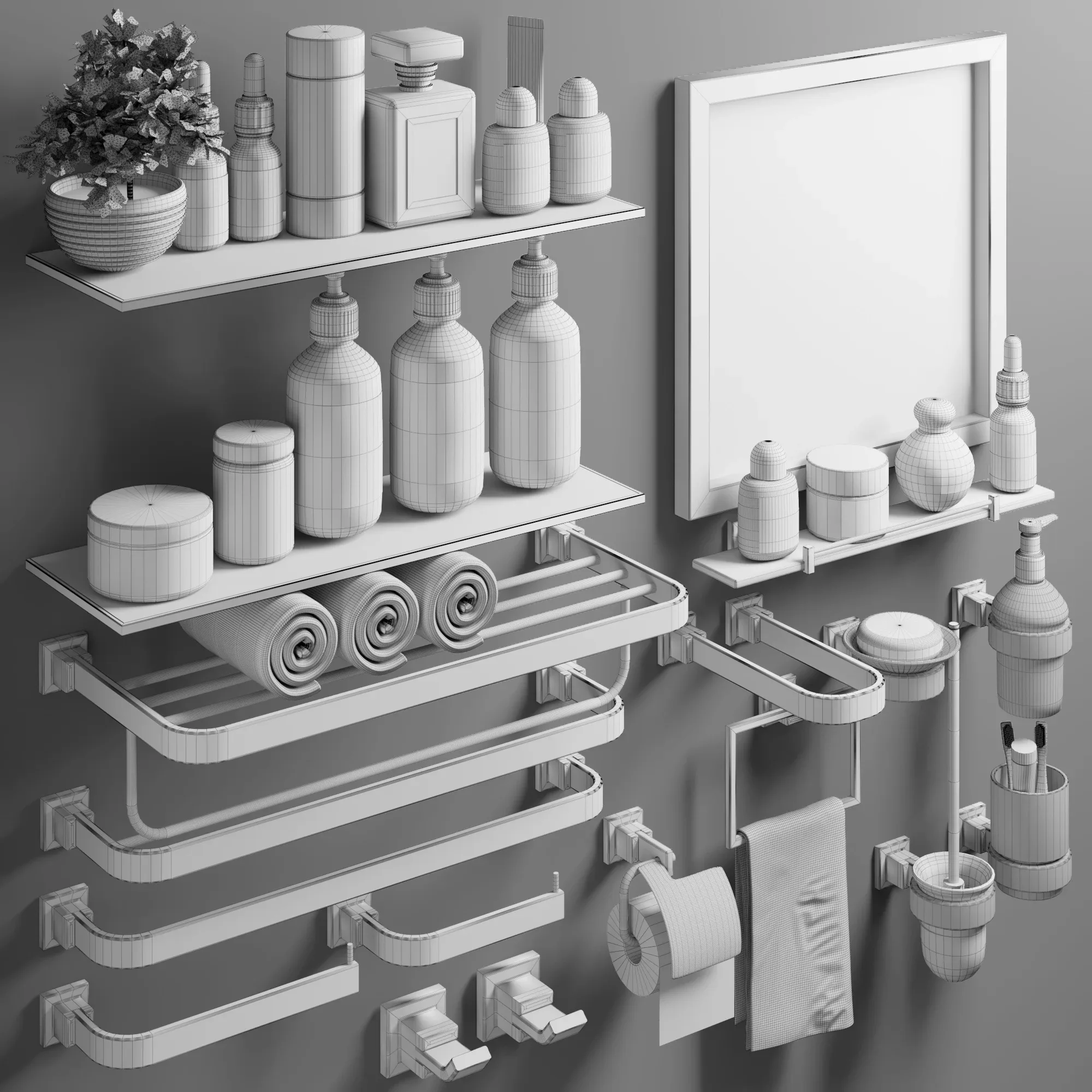 Stainless Steel Hardware Bathroom FlippedNormals