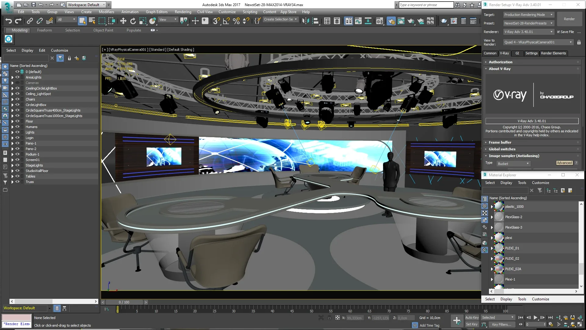 Virtual TV Studio Collection Vol 7 - 4 PCS DESIGN