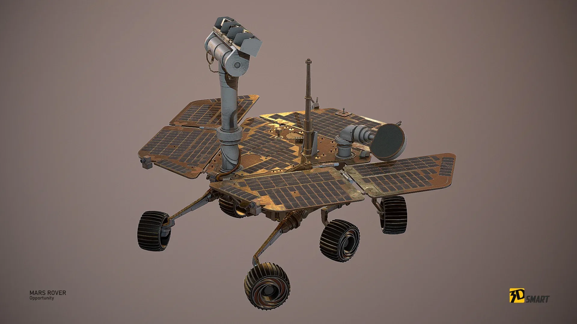 Opportunity Mars Rover (LowPoly)