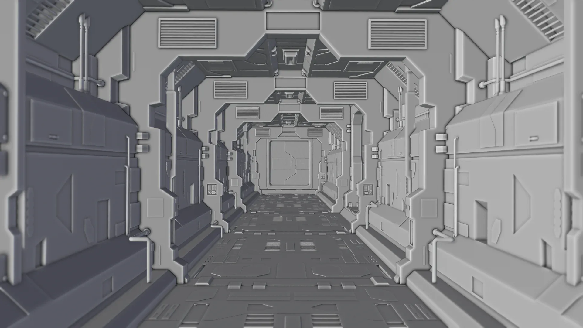 Dark Sci-Fi Corridor