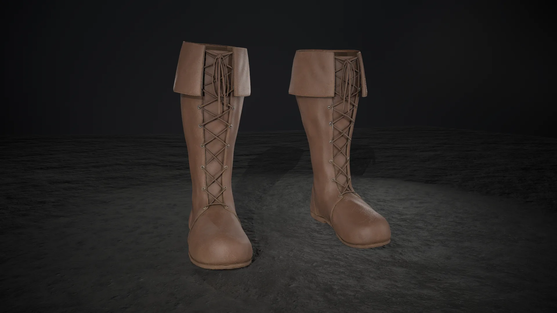 Brown Medieval Boots