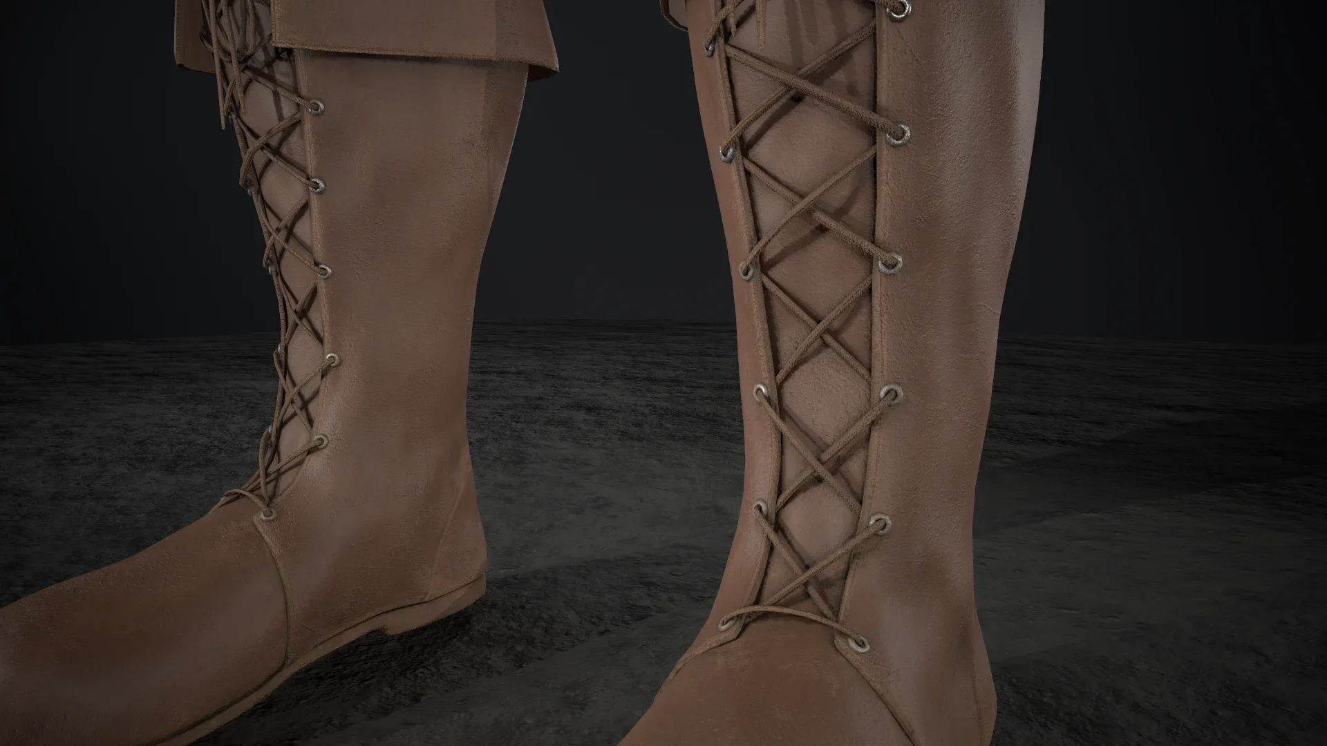 Brown Medieval Boots