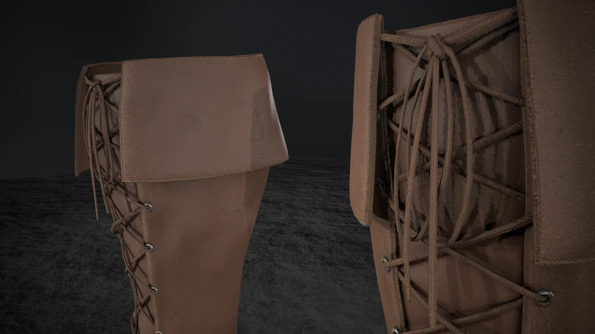 Brown Medieval Boots