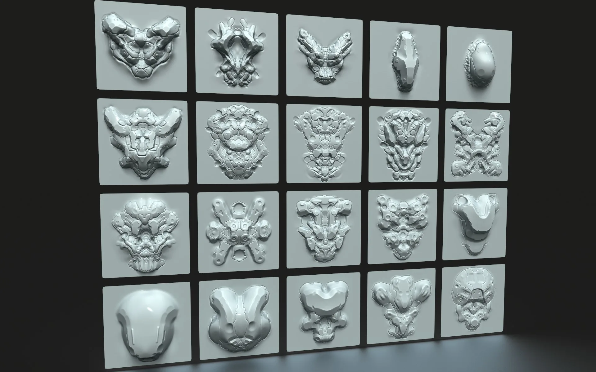 20 VDM Brush For Organic - Mech Concepting In Zbrush