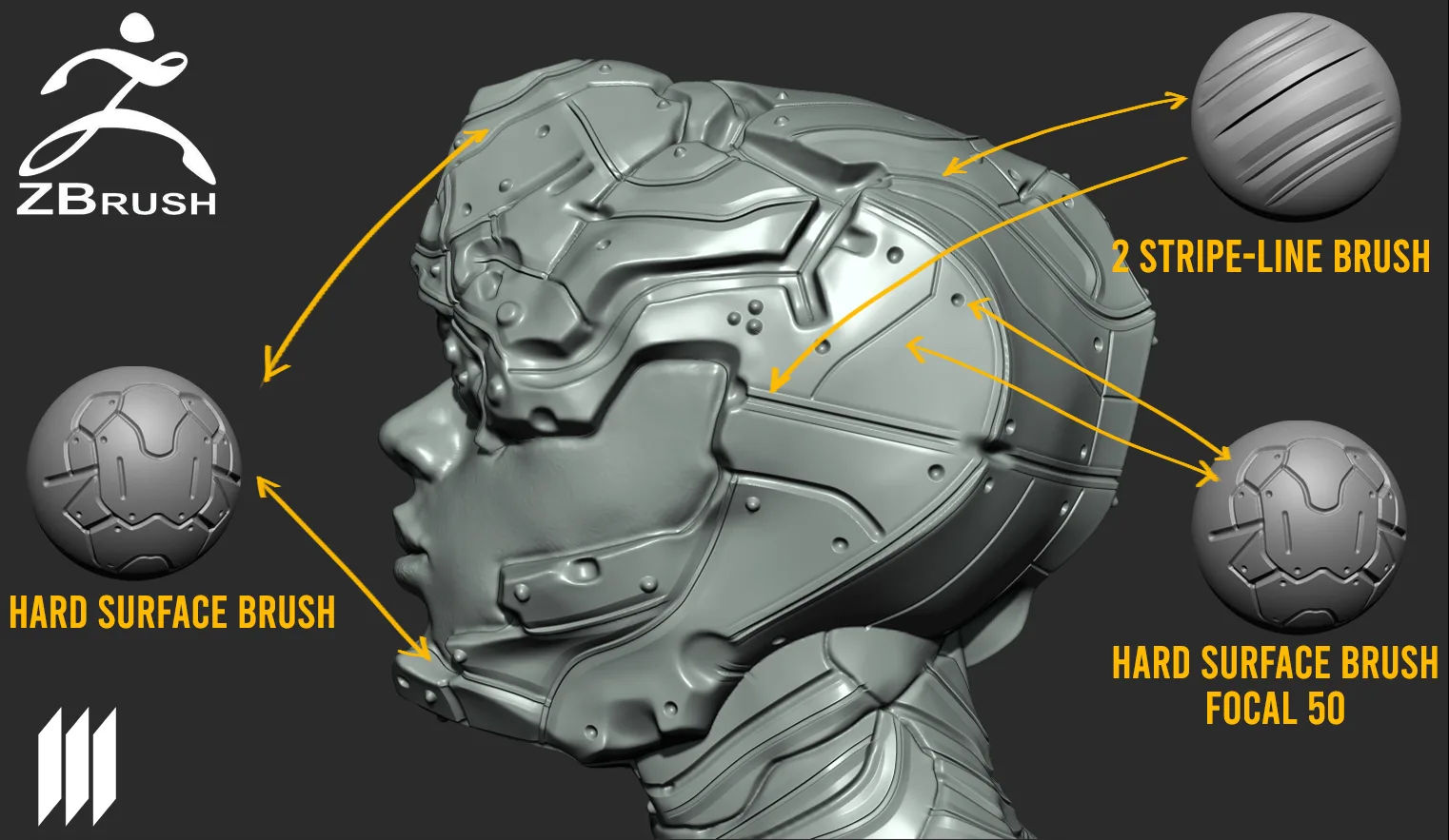 5+ Hard Surface Brushes For Concepting