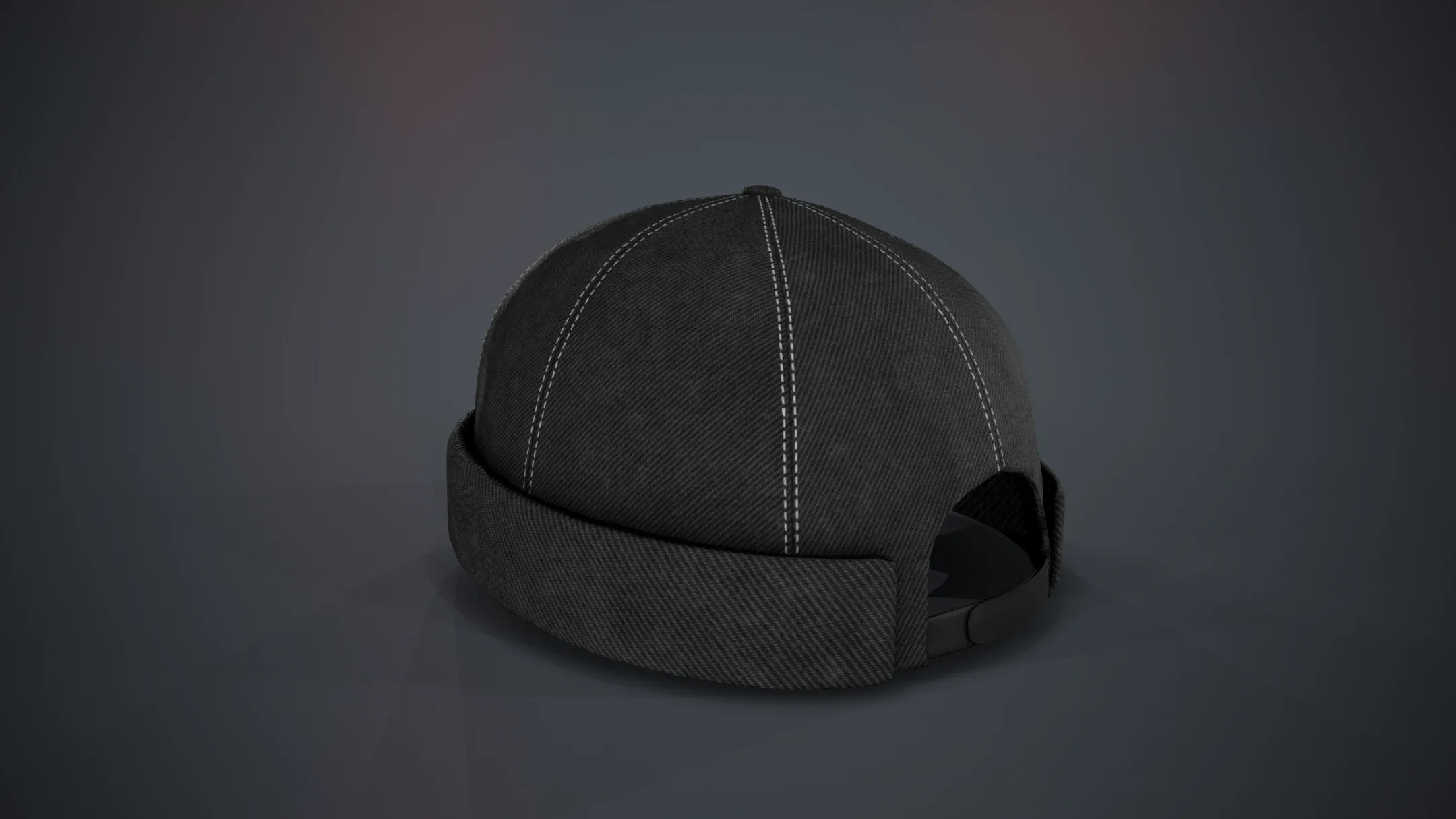 Full Black Jeans Brimless Cap FlippedNormals