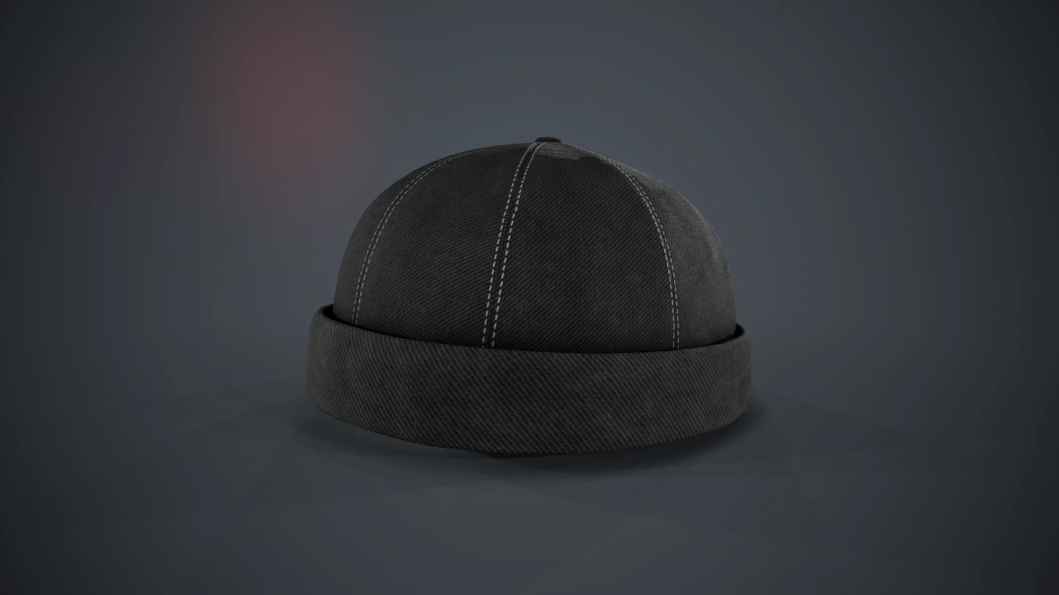 Full Black Jeans Brimless Cap FlippedNormals