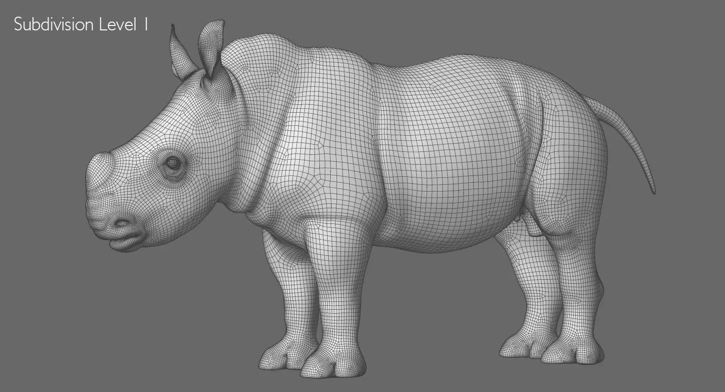 Rhino Baby Rigged